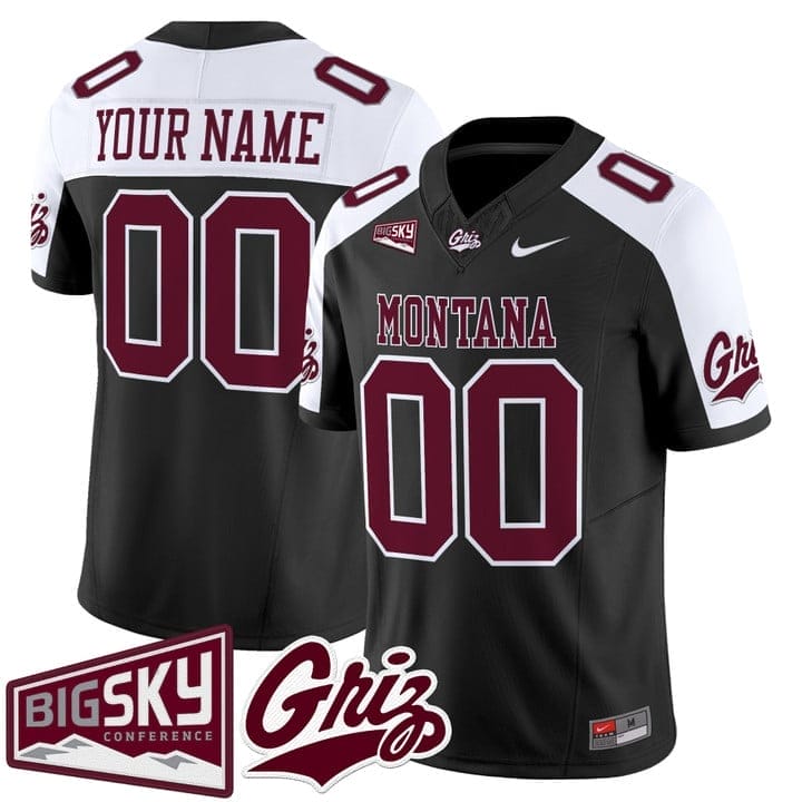 Custom Montana Grizzlies Jersey Name, Number 2025 Vapor Stitched - Image 3