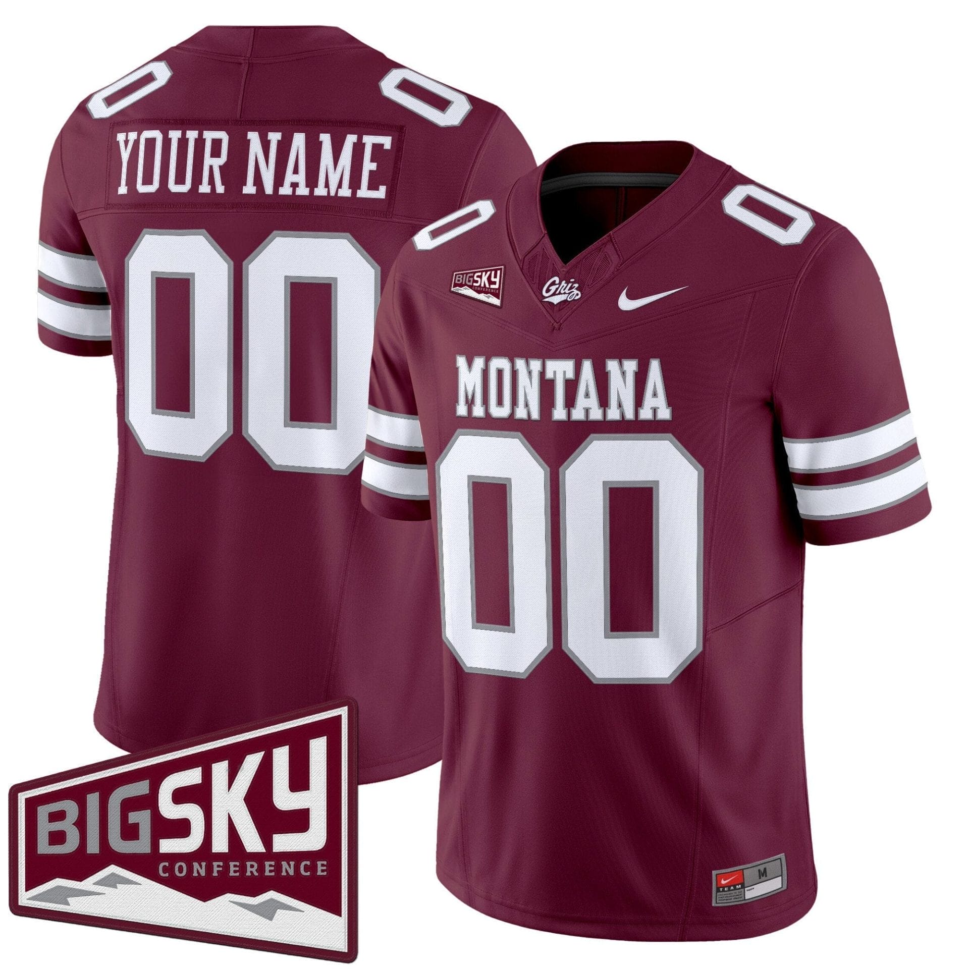 Custom Montana Grizzlies Jersey Name, Number 2025 Vapor Stitched - Image 5