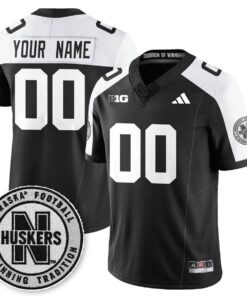 Custom Nebraska Football Jersey Name Number 2025 Blackout Stitched Black Alter