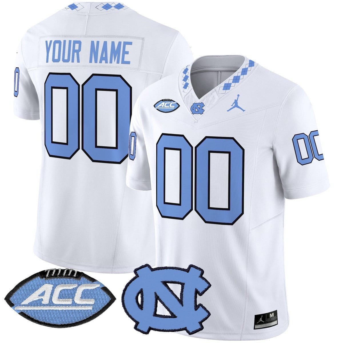 Custom North Carolina Tar Heels Jersey 2025 Vapor Limited Stitched