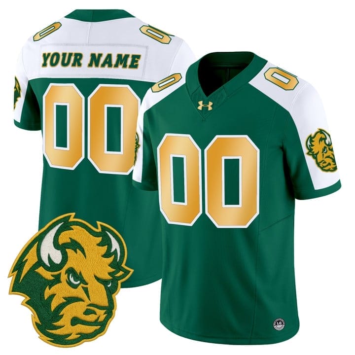 Custom North Dakota State Bison Jersey Name, Number Limited Stitched - Image 4
