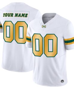 Custom North Dakota State Bison Jersey Name Number Limited Stitched White