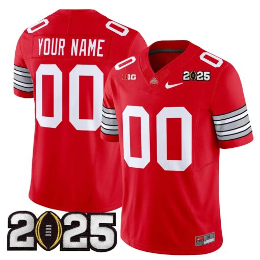 Custom Ohio State Buckeyes Jersey 2025 Vapor Limited Stitched - Image 5