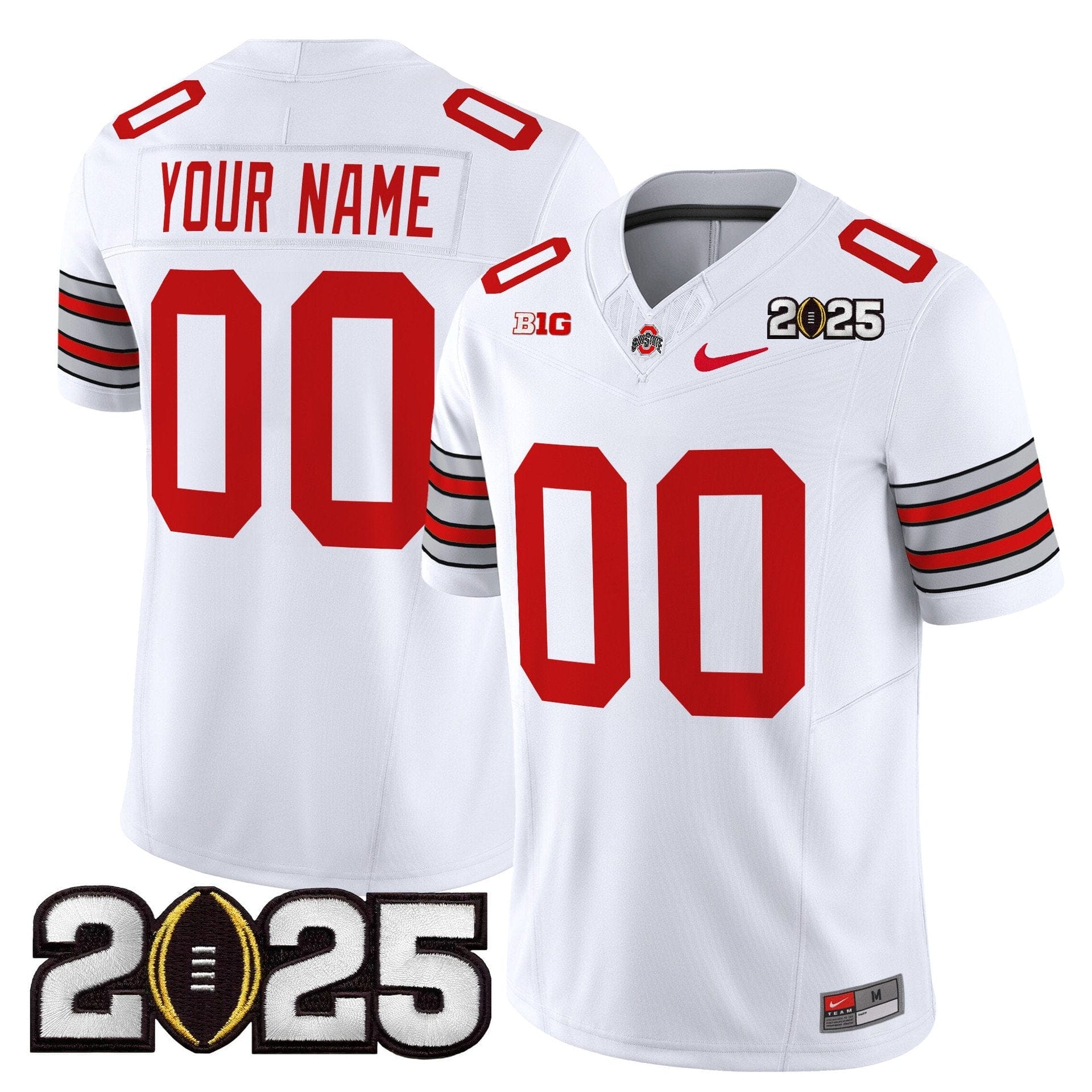 Custom Ohio State Buckeyes Jersey 2025 Vapor Limited Stitched - Image 2