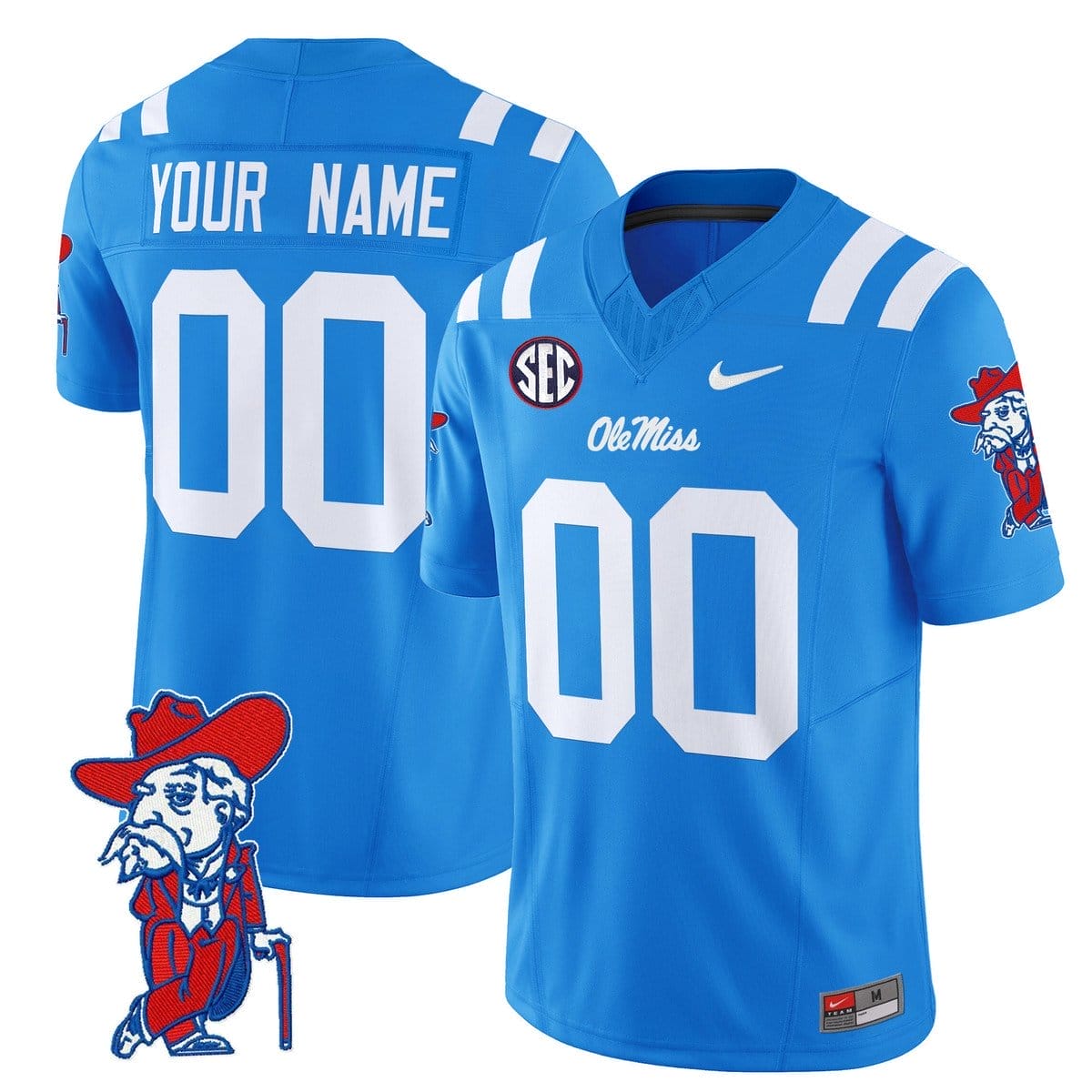 Custom Ole Miss Rebels Jersey Name, Number 2025 V2 Stitched - Image 4