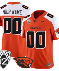 Custom Oregon State Beavers Jersey 2025 Vapor Limited Stitched Orange Alter