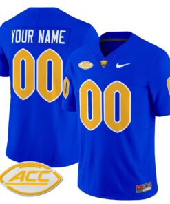 Custom Pittsburgh Panthers Jersey Name Number 2025 Limited Stitched Royal