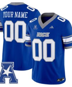 Custom Rice Owls Jersey Name Number 2025 Vapor Limited Stitched Light Blue