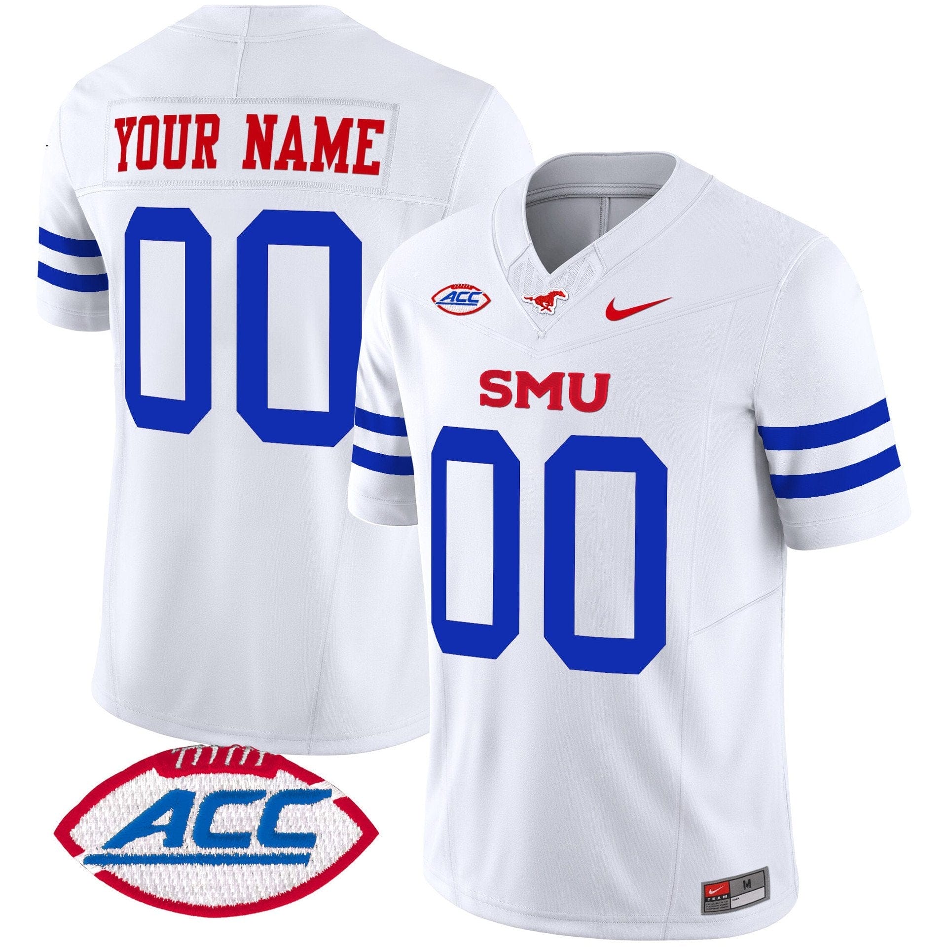 Custom SMU Mustangs Jersey Name, Number 2025 Vapor Limited Stitched