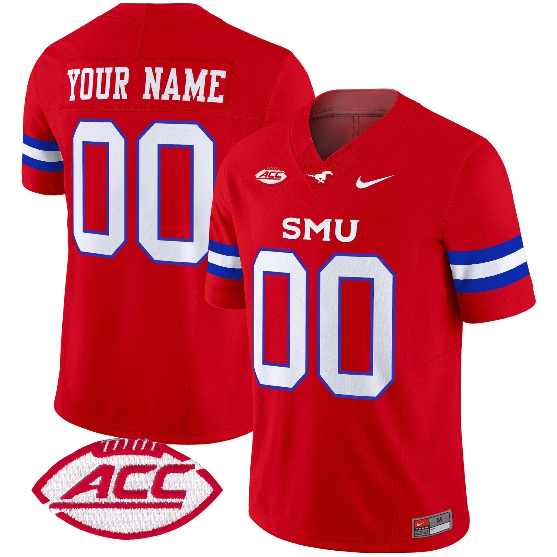 Custom SMU Mustangs Jersey Name, Number 2025 Vapor Limited Stitched - Image 5
