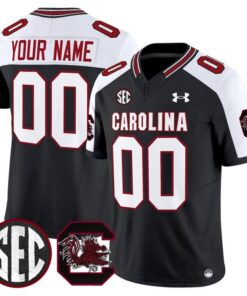 Custom South Carolina Gamecocks Jersey 2025 Limited Stitched Black Alternate