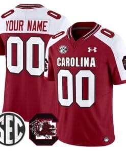 Custom South Carolina Gamecocks Jersey 2025 Limited Stitched Garnet Alternate