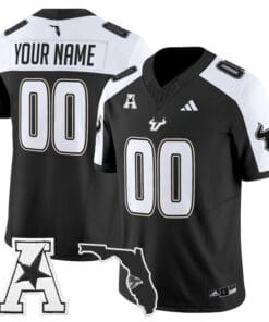 Custom South Florida Bulls Jersey 2025 Vapor Limited Stitched Black Alter