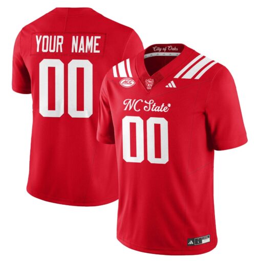 Custom State Wolfpack Jersey City of Oaks Name, Number Limited Stitched - Image 2