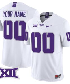 Custom TCU Horned Frogs Jersey Name Number 2025 Vapor Limited Stitched White fd4b11d7 b102 40e0 8c4d 2dc9938b5c6a