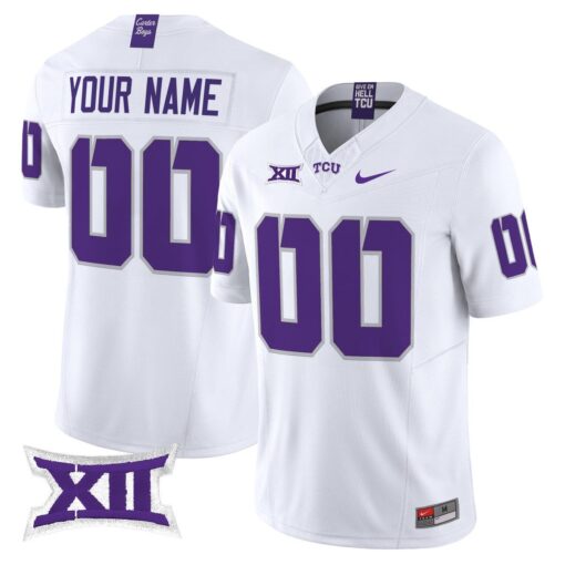 Custom TCU Horned Frogs Jersey Name, Number 2025 Limited Stitched - Image 2