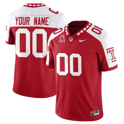 Custom Temple Jersey Name, Number Football 2025 Vapor Limited Stitched - Image 3