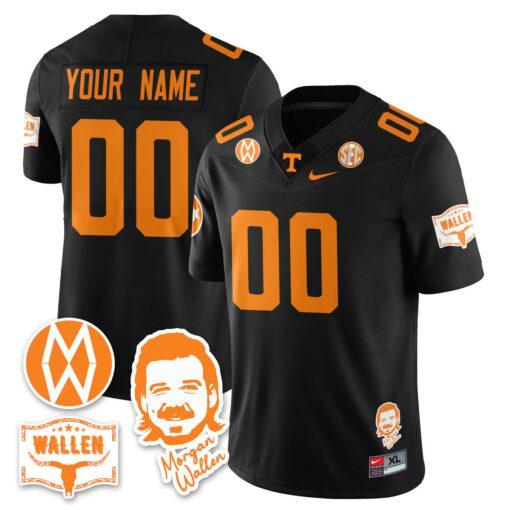 Custom Tennessee Vols Jersey Name, Number Morgan Wallen 2025 Stitched