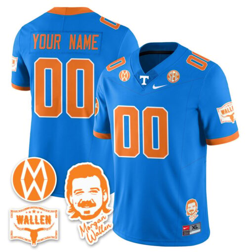 Custom Tennessee Vols Jersey Name, Number Morgan Wallen 2025 Stitched - Image 4