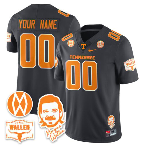 Custom Tennessee Vols Jersey Name, Number Morgan Wallen 2025 Stitched - Image 3