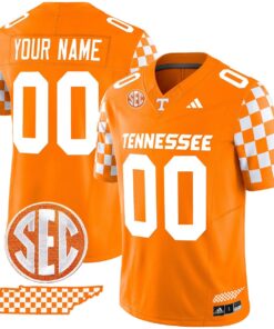 Custom Tennessee Vols Jersey Rebrand 2026 Checkerboard Stitched Orange