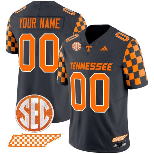 Custom Tennessee Vols Jersey Rebrand 2026 Checkerboard Stitched - Image 3