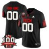 Custom Texas Tech Jersey Name number Football 100th Anniversary Stitched Black