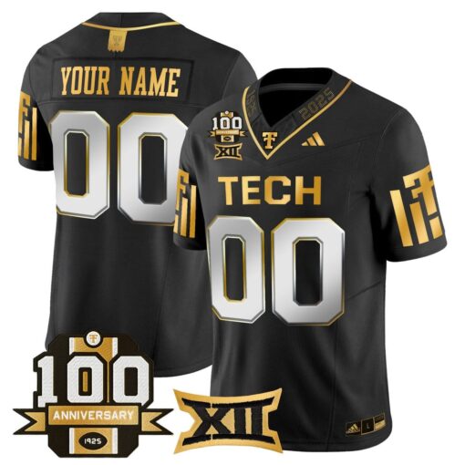 Custom Texas Tech Red Raiders Jersey 2025 100th Anniversary Stitched Alternate - Image 3