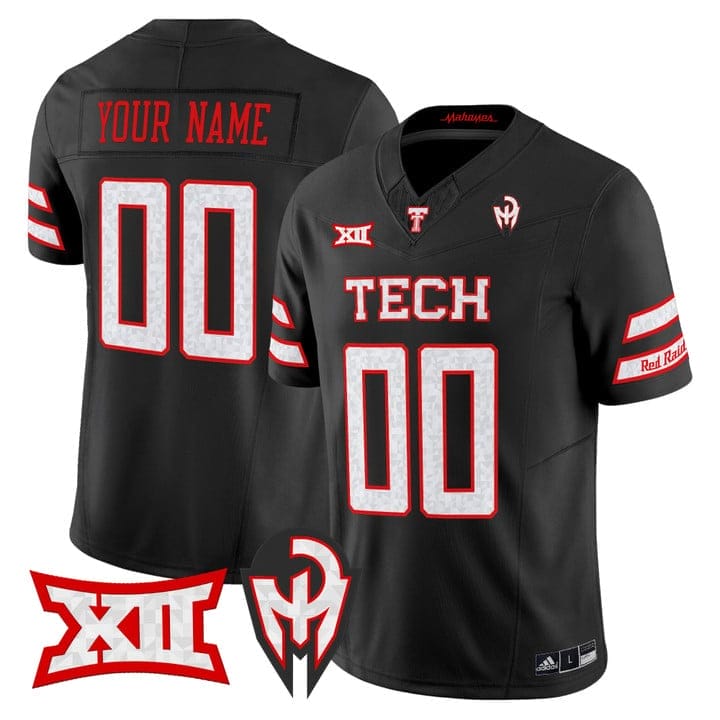 Custom Texas Tech Red Raiders Jersey Too Cold Vapor Limited Stitched