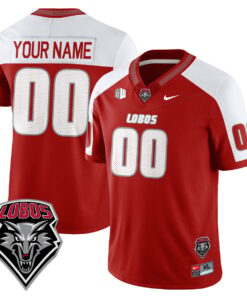 Custom UNM Lobo Football Jersey Name Number 2025 Stitched Alternate