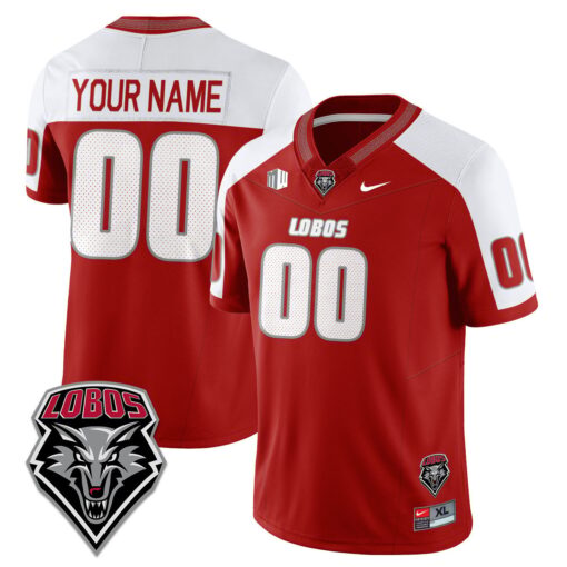 Custom UNM Lobo Football Jersey Name, Number 2025 Stitched - Image 3