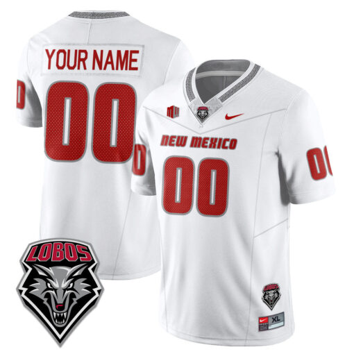 Custom UNM Lobo Football Jersey Name, Number 2025 Stitched - Image 2