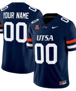 Custom UTSA Roadrunners Jersey Name Number 2025 Vapor Limited Stitched Navy