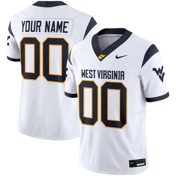 Custom West Virginia Mountaineers Jersey 2025 Vapor Limited Stitched - Image 2