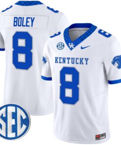 Cutter Boley Jersey 8 Kentucky Wildcats 2025 Limited Stitched White