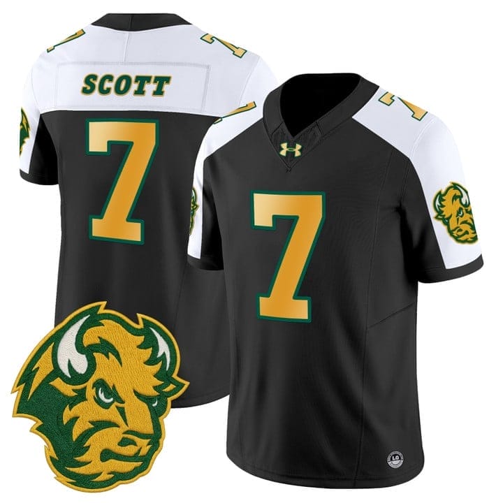 DJ Scott Jersey #7 North Dakota State Bison Vapor Limited Stitched - Image 3