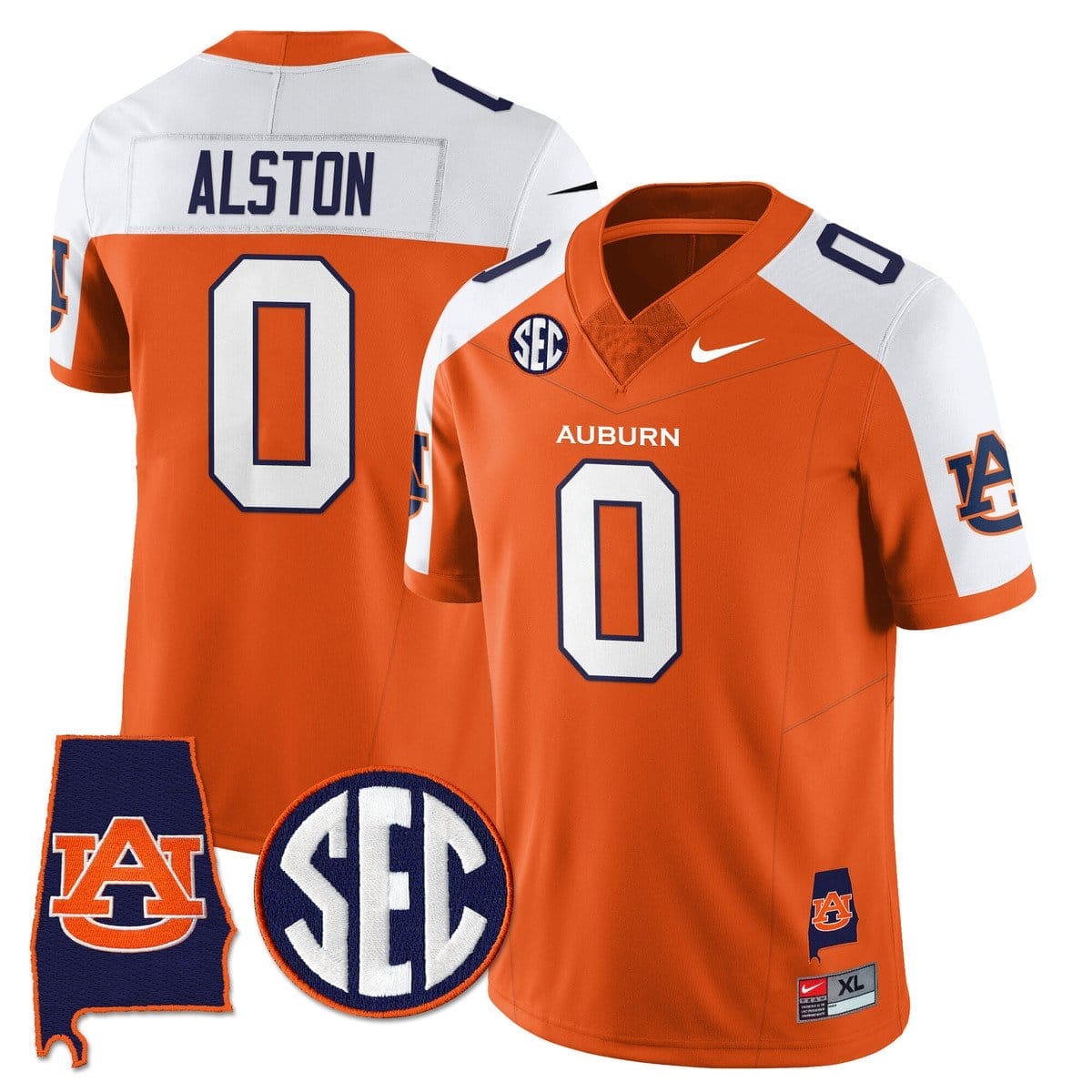 Damari Alston Jersey #0 Auburn Tigers Alabama Patch Vapor Stitched - Image 4