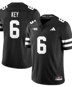 Dane Key Jersey #6 Nebraska Football 2025 Blackout Stitched