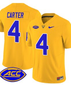 Alternative view of Daniel Carter Jersey #4 Pittsburgh Panthers 2025 Limited Stitched