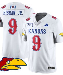 Alternative view of Daniel Hishaw Jr Jersey #9 Kansas Jayhawks Football 2025 Limited Stitched