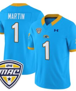Dashawn Martin Jersey 1 Kent State Golden Flashes 2025 Stitched Light Blue