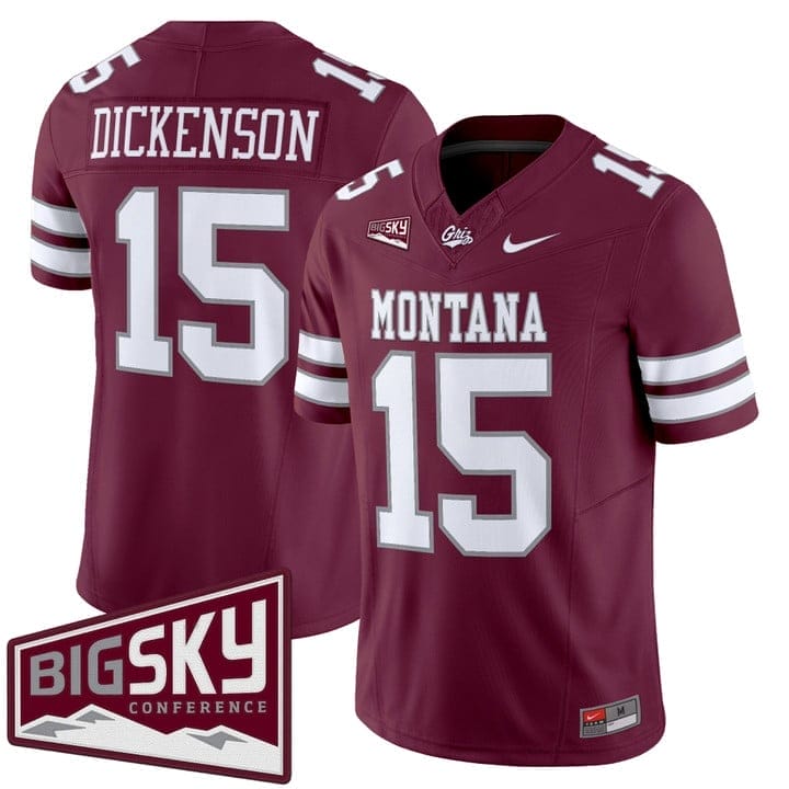 Dave Dickenson Jersey #15 Montana Grizzlies 2025 Vapor Stitched - Image 5