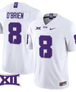 Alternative view of Davey O'Brien Jersey #8 TCU Horned Frogs 2025 Vapor Limited Stitched