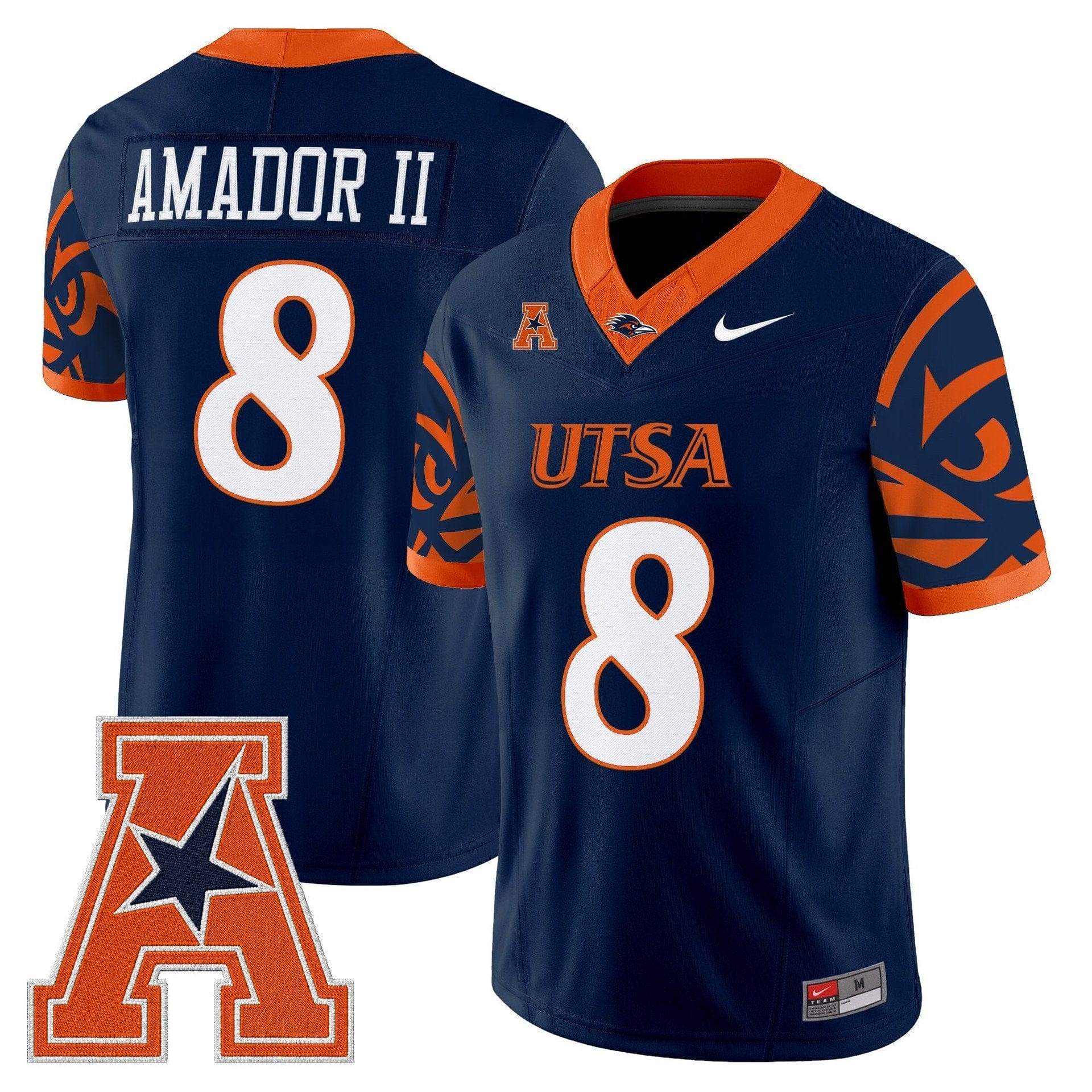 David Amador II Jersey #8 UTSA Roadrunners 2025 Limited V2 Stitched - Image 2