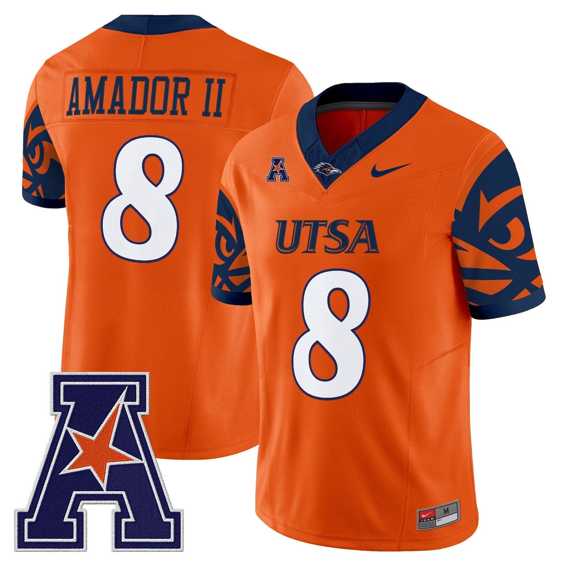 David Amador II Jersey #8 UTSA Roadrunners 2025 Limited V2 Stitched - Image 3