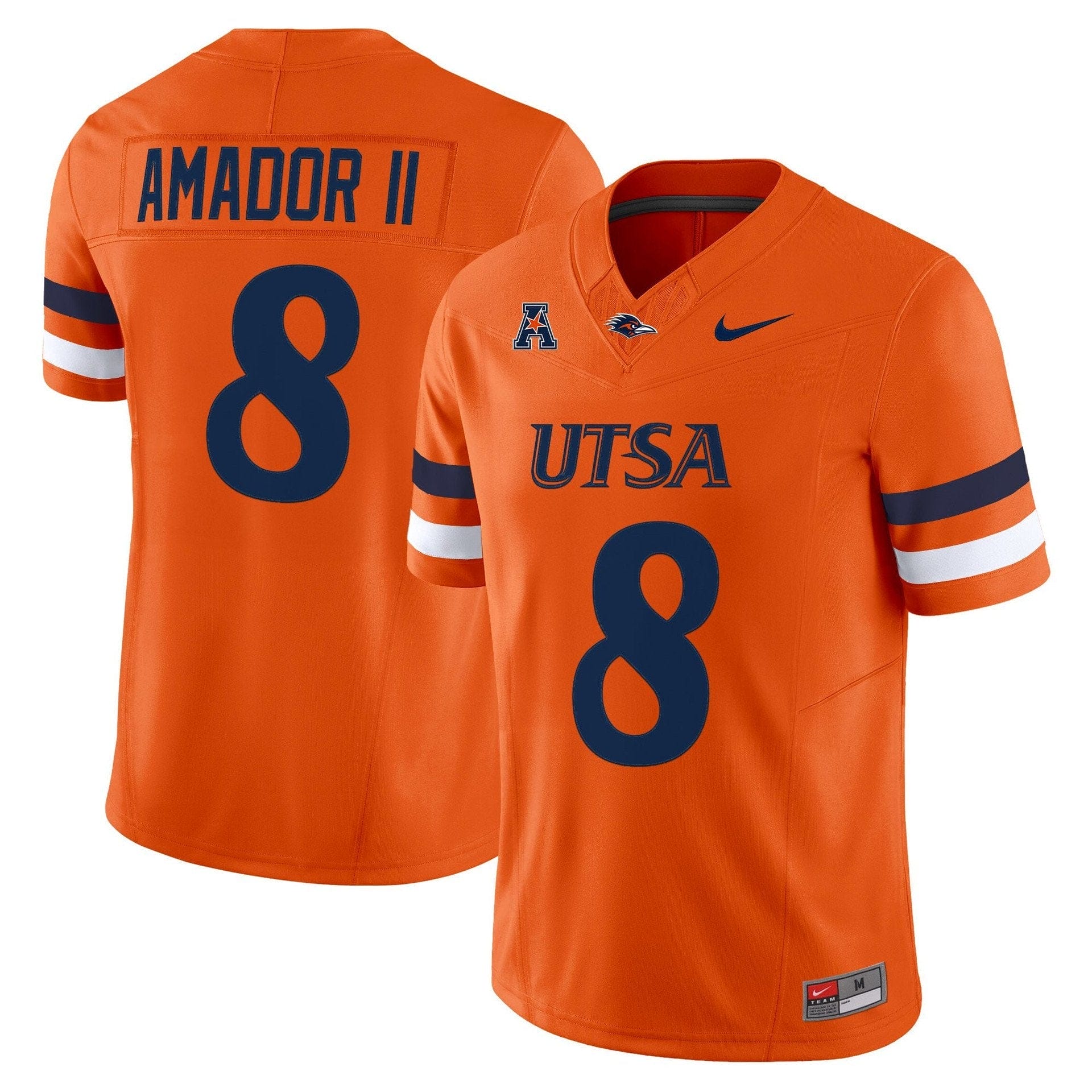 David Amador II Jersey #8 UTSA Roadrunners 2025 Vapor Limited Stitched - Image 3