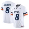 David Amador II Jersey 8 UTSA Roadrunners 2025 Vapor Limited Stitched White