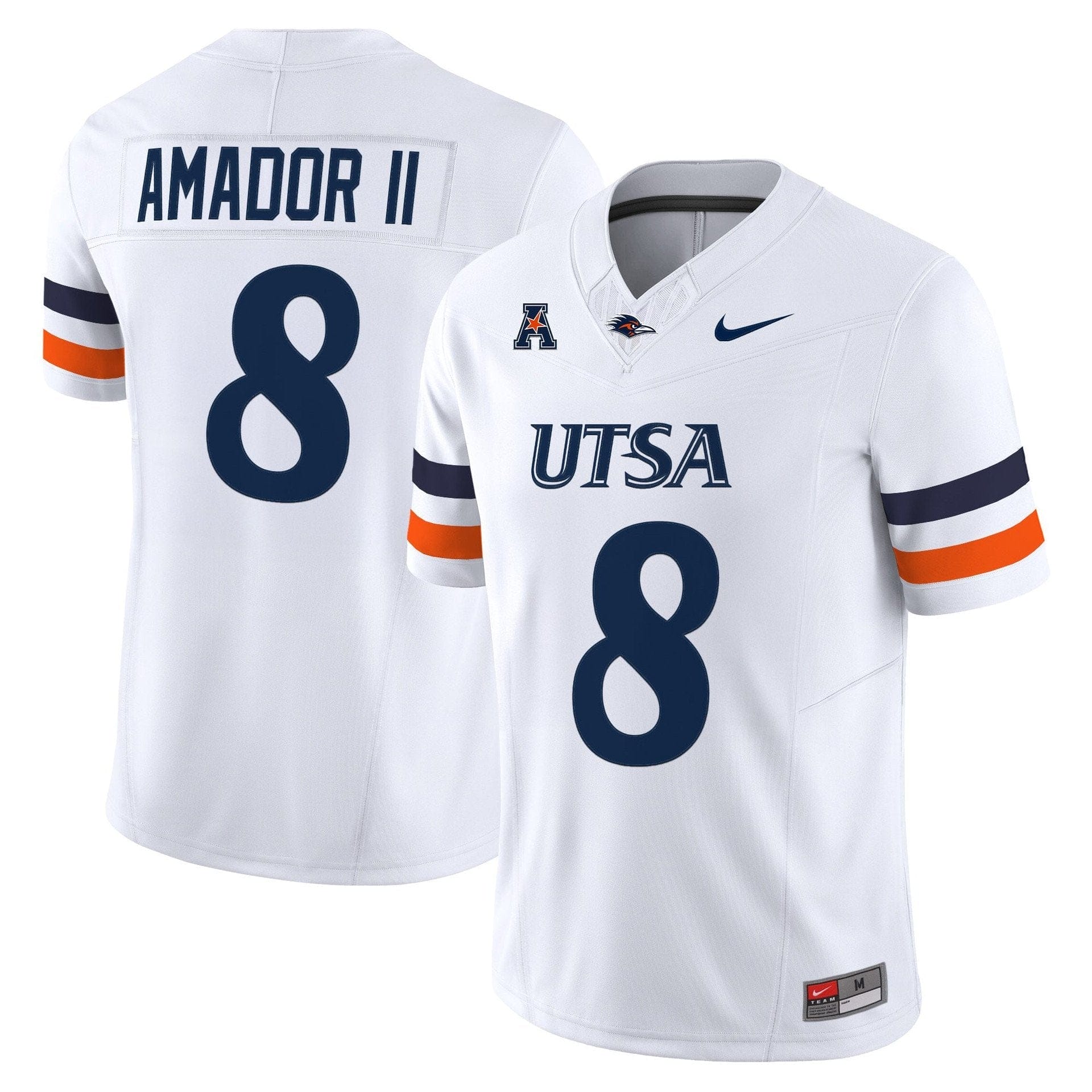 David Amador II Jersey #8 UTSA Roadrunners 2025 Vapor Limited Stitched
