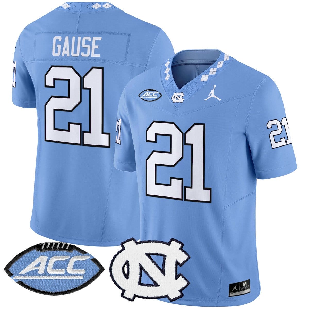 Davion Gause Jersey #21 North Carolina Tar Heels 2025 Limited Stitched - Image 3