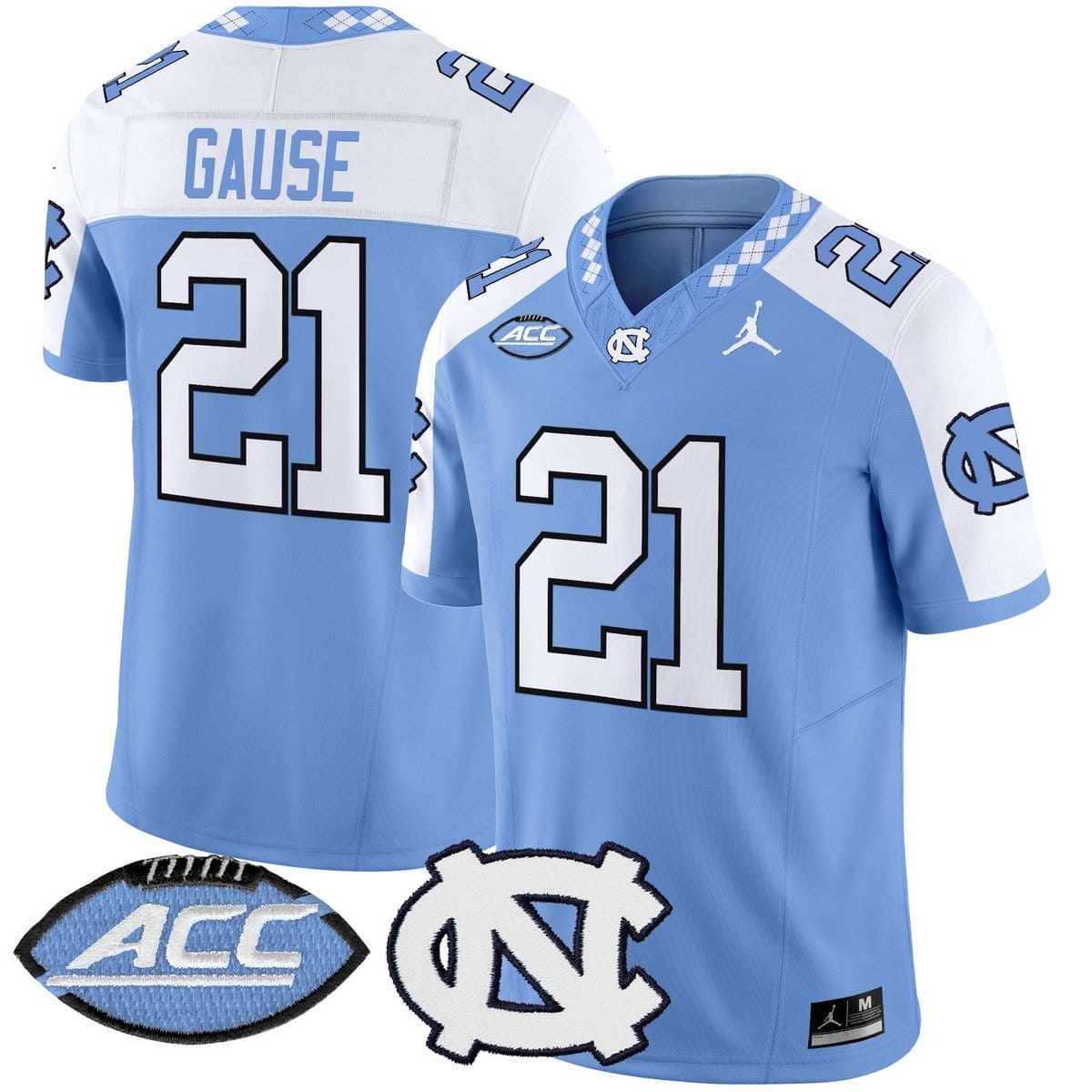 Davion Gause Jersey #21 North Carolina Tar Heels 2025 Limited Stitched - Image 2